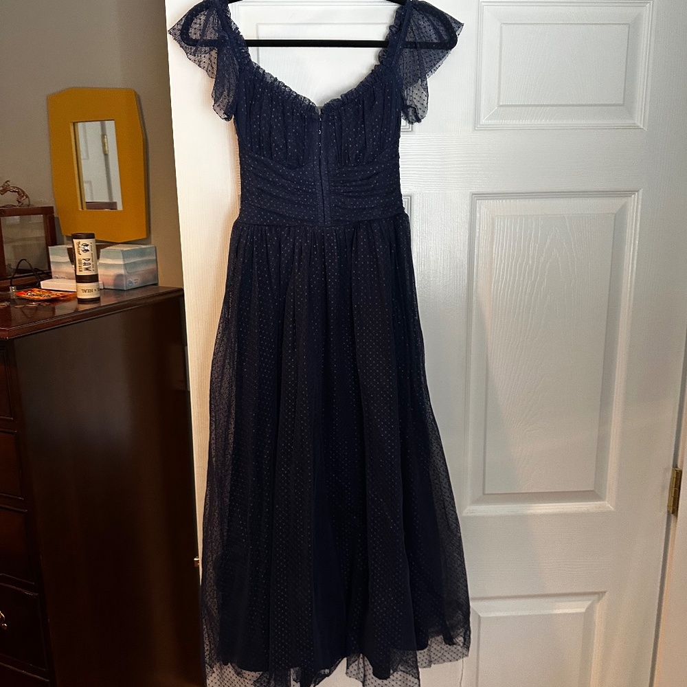 Navy Blue Sparkly Formal Dress